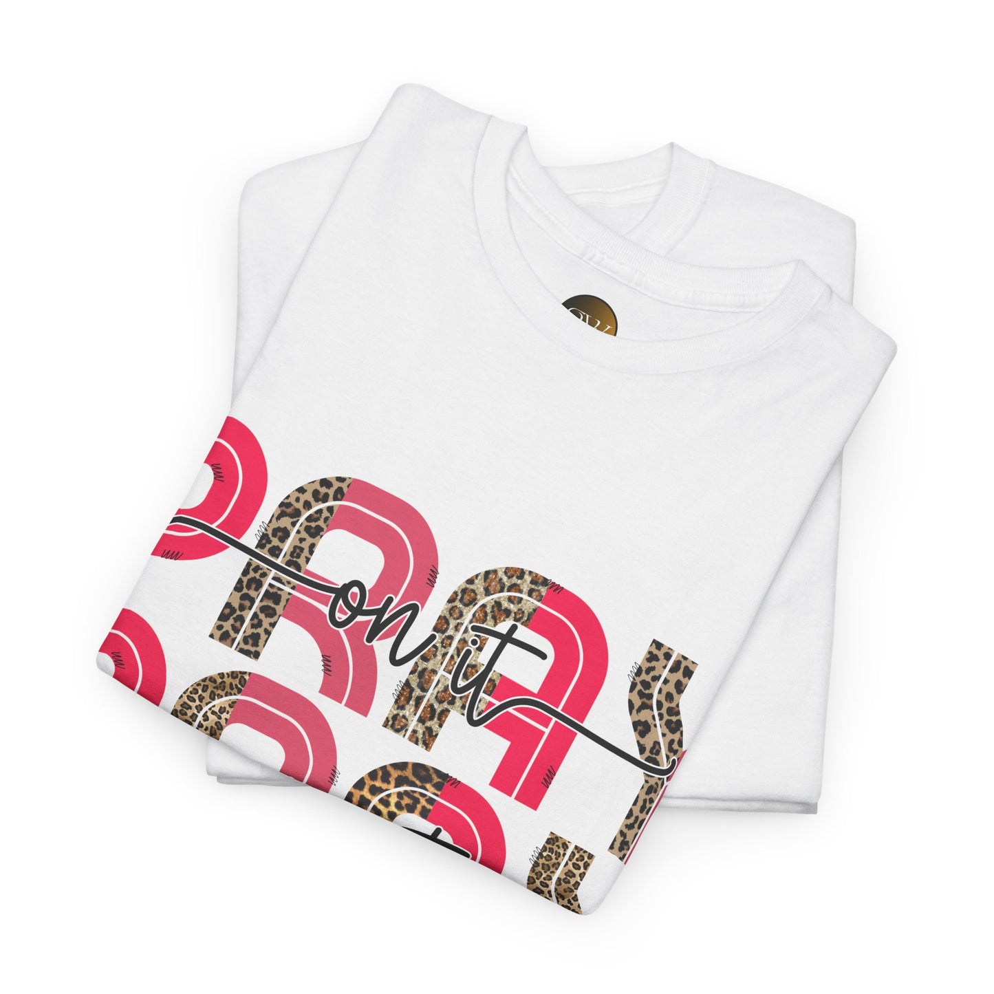 Unisex Heavy Cotton Tee - "PRAY" Graphic Tee for Faith & Spirituality