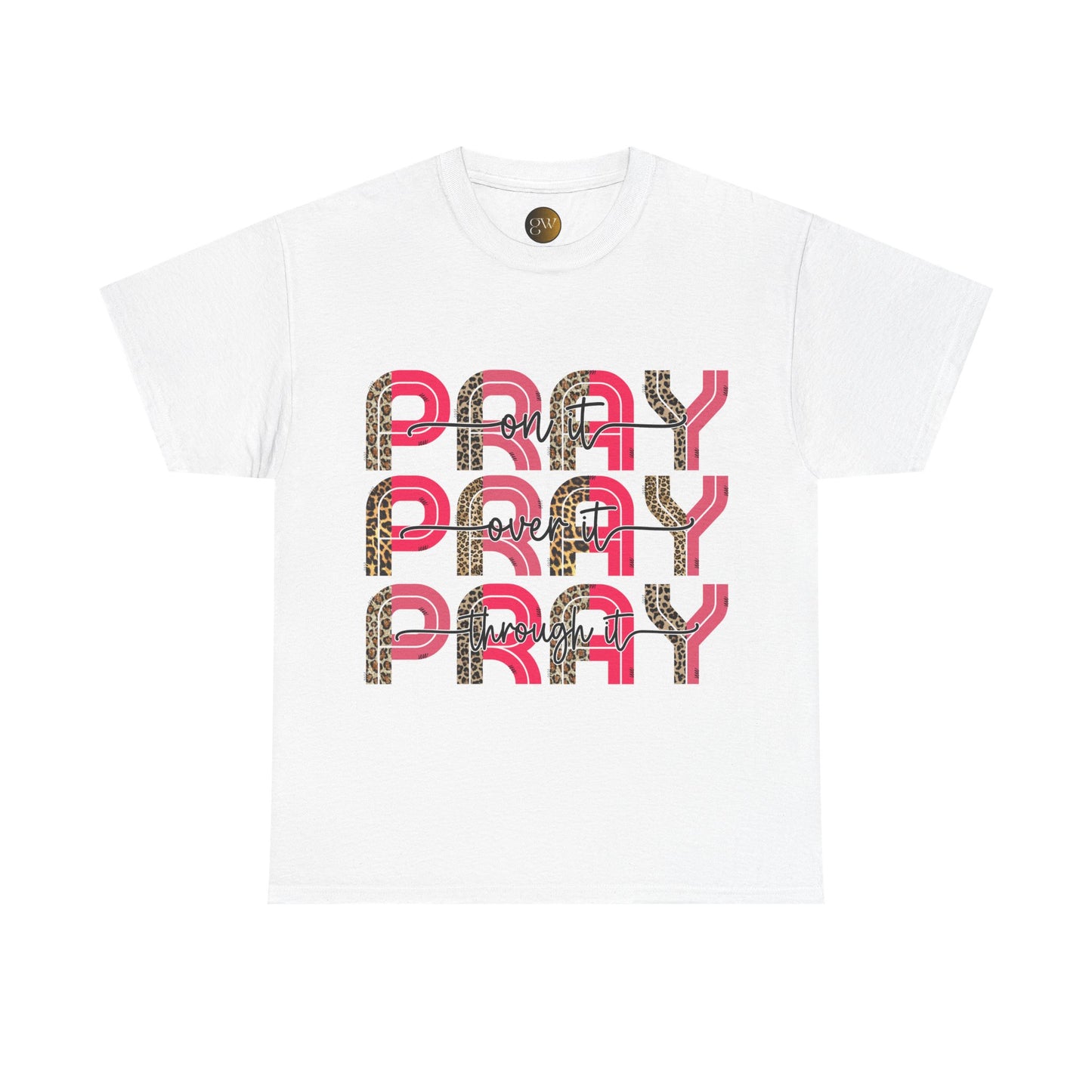 Unisex Heavy Cotton Tee - "PRAY" Graphic Tee for Faith & Spirituality